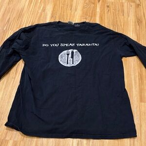 Black Graphic Long Sleeve Shirt